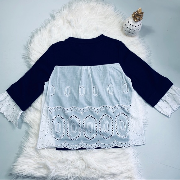 SOLD🍍NEW Anthro. Lili’s closet Reese Eyelet Top - Picture 4 of 5